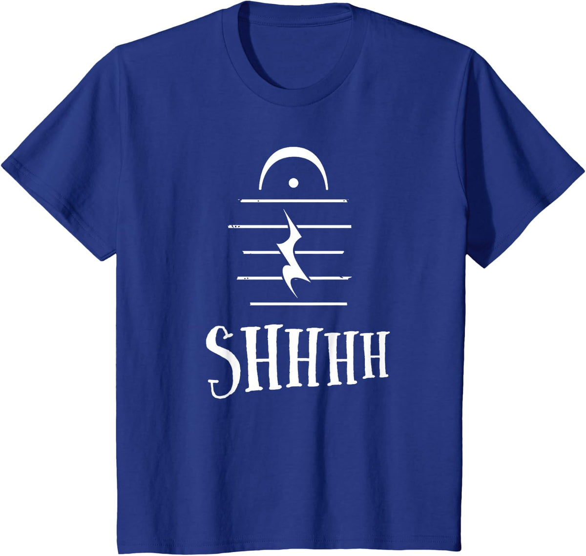 Shhh Music Note Rest Choir Orchestra Marching Band Gift T-Shirt - Royal Blue