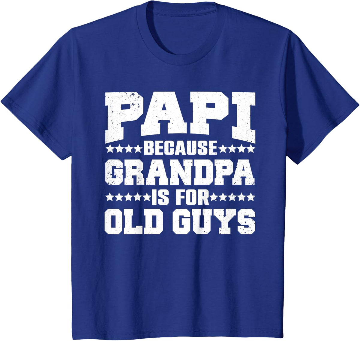 Cool Papi Design For Papi Men Grandpa Parent Father's Day T-Shirt - Royal Blue