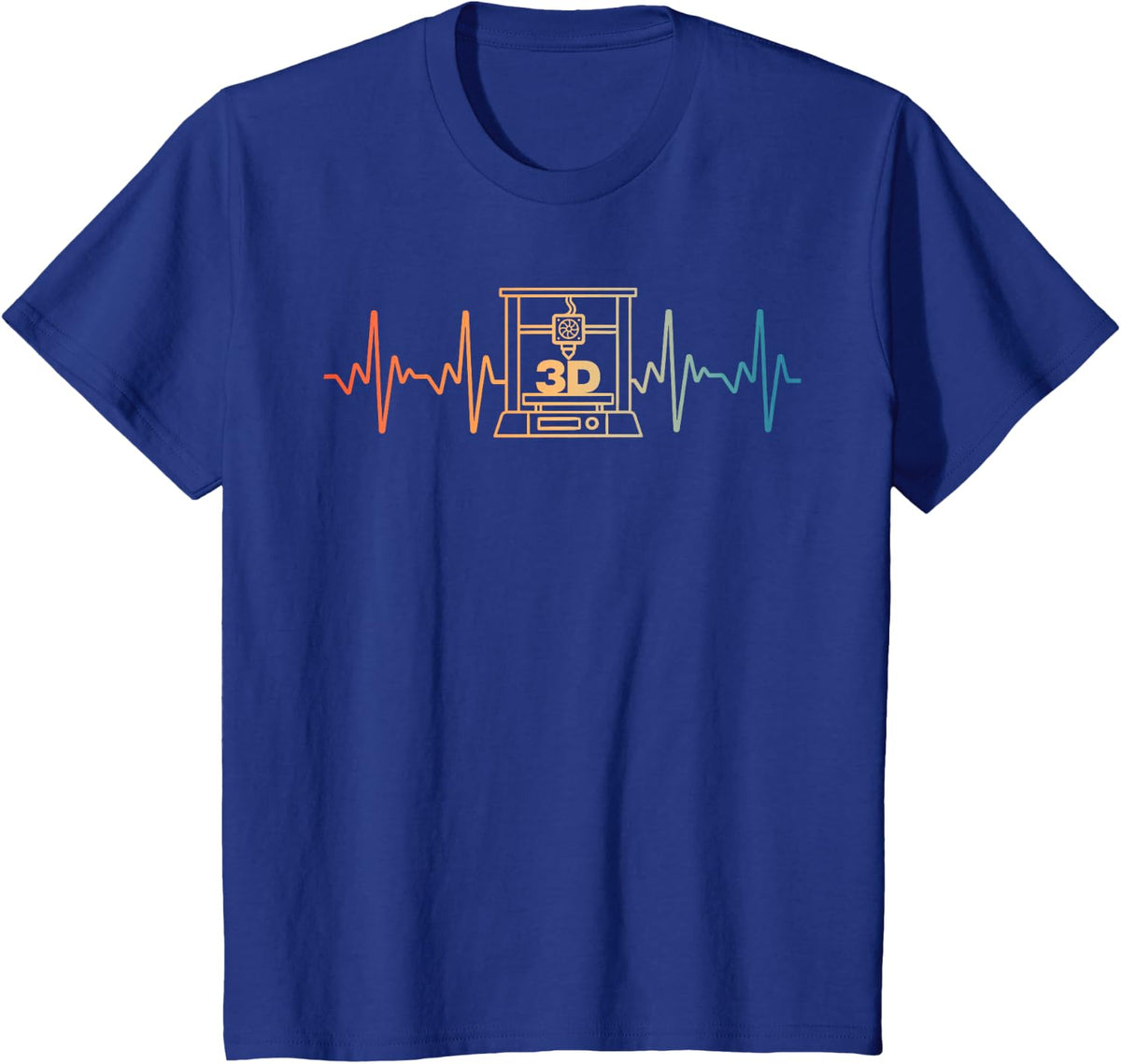 3D Printing Art for Men Women 3D Printer Lover 3D Prining T-Shirt - Royal Blue