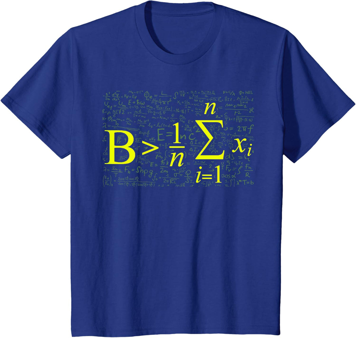 Be Greater Than Average Math Gift Back To School T Shirt T-Shirt - Royal Blue