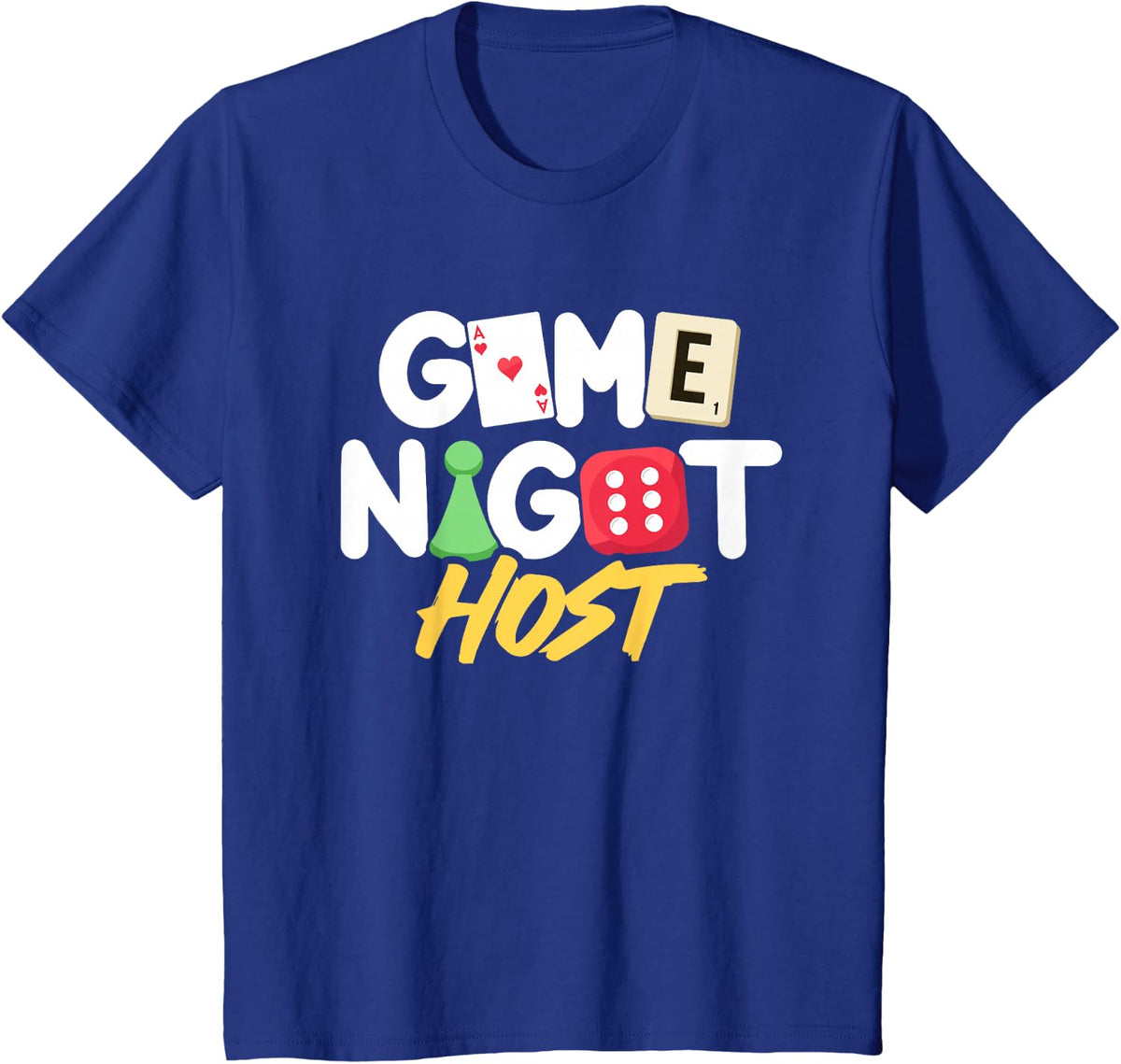 Game Night Host Board Game Trivia Night Team Women Men T-Shirt - Royal Blue