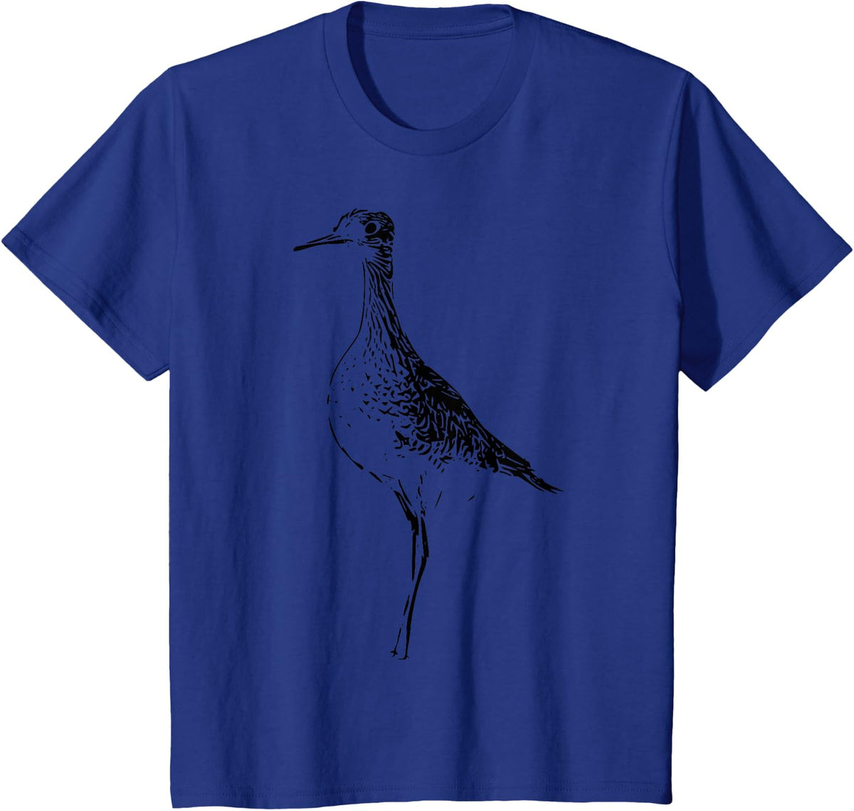 Minimalist Upland Sandpiper T-Shirt T-Shirt - Royal Blue