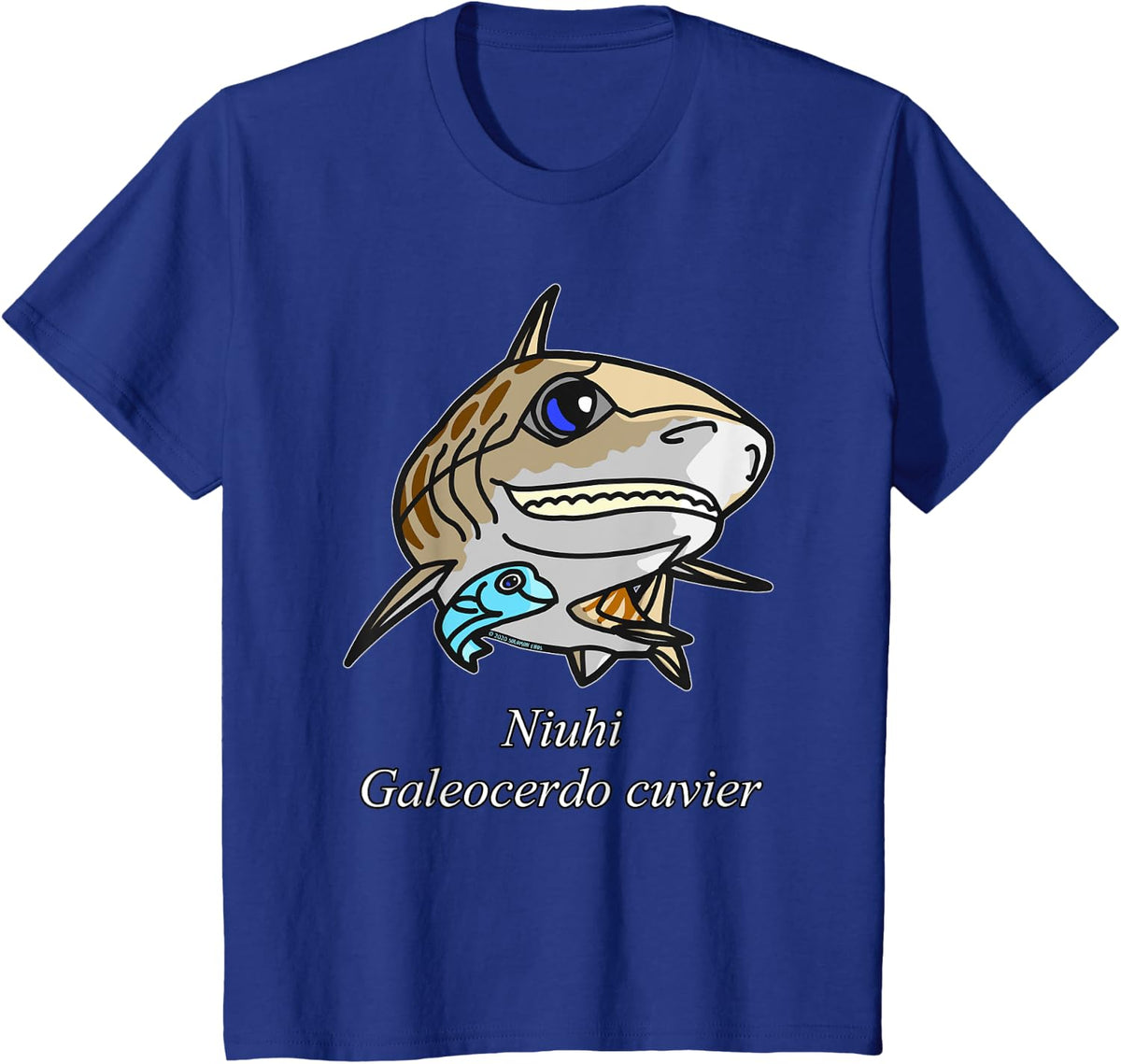Niuhi - Galeocerdo cuvier T-Shirt - Royal Blue