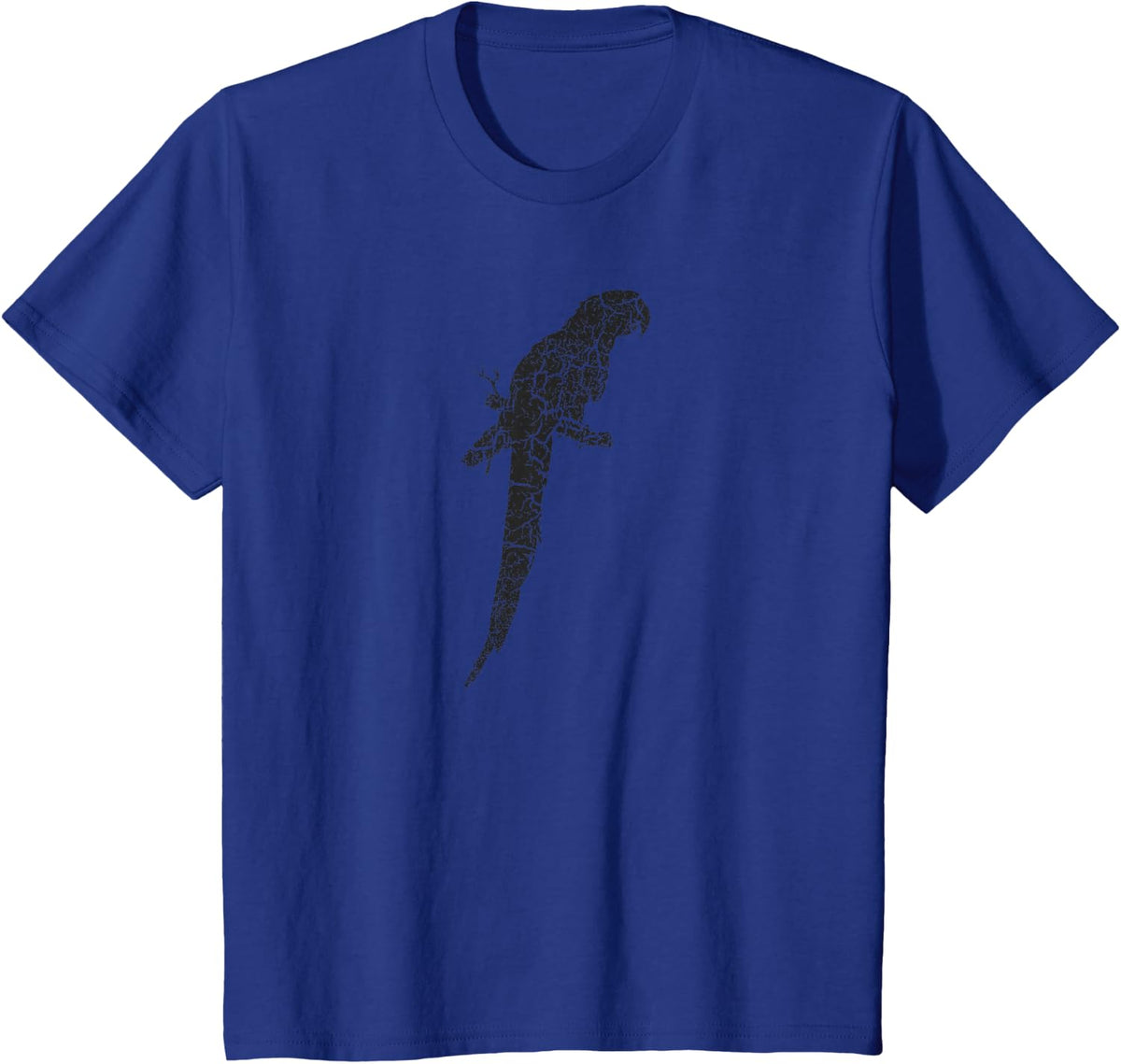 Parrot Distressed Print - Vintage Parrot T-Shirt - Royal Blue
