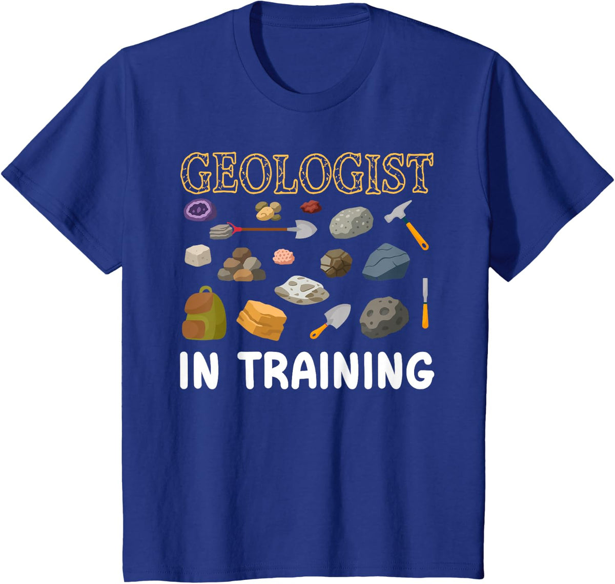 Future Geologist in Training Kids Geologist Boy T-Shirt - Royal Blue