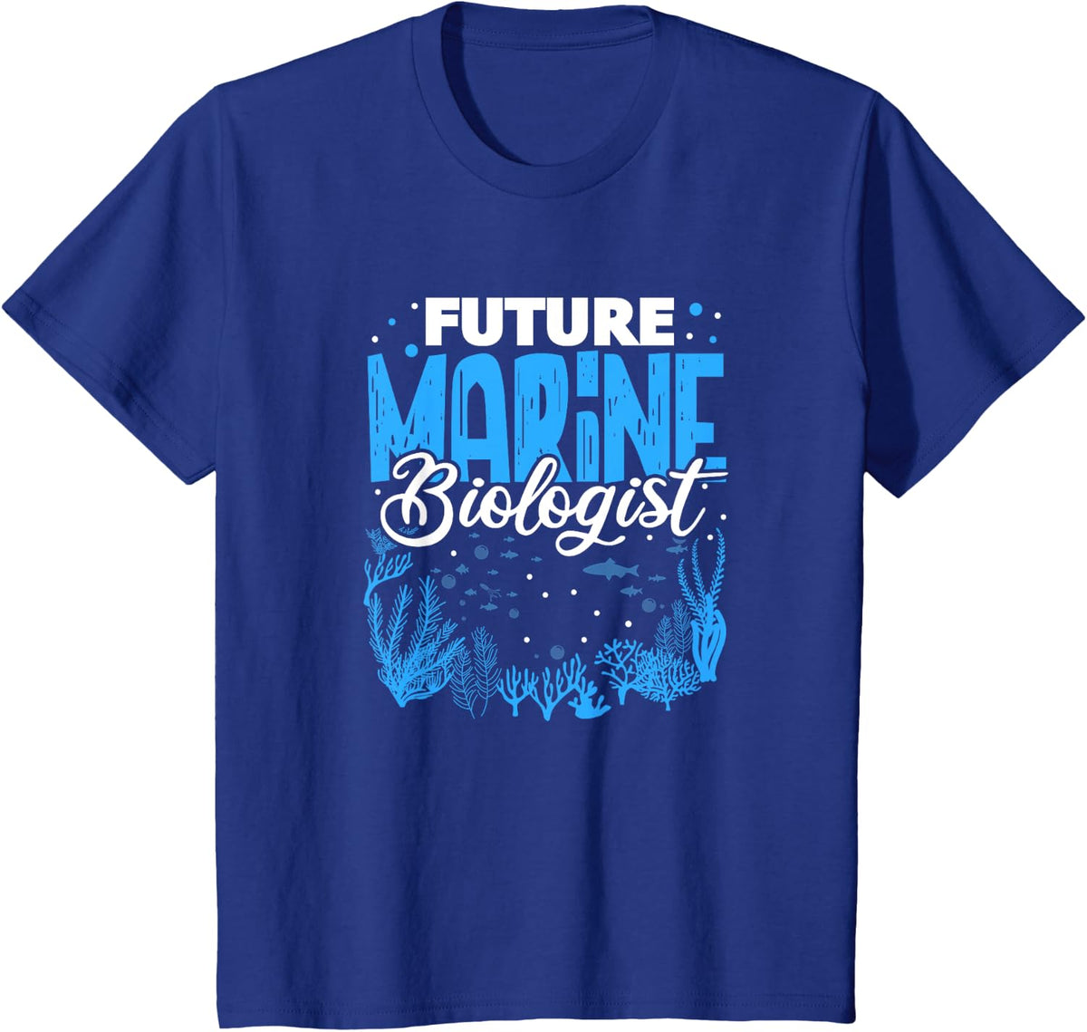 Future Marine Biologist Marine Biology Student Underwater T-Shirt - Royal Blue