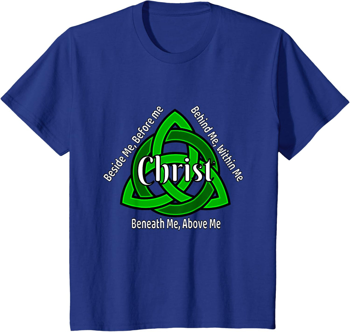 Celtic Trinity Knot Shirt St Patricks Prayer Christian Gifts T-Shirt - Royal Blue