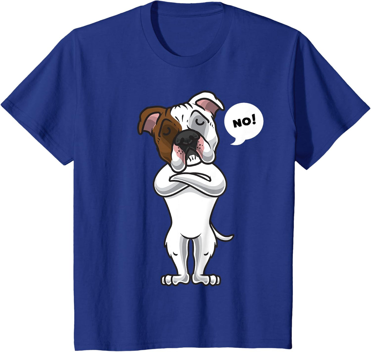 Stubborn American Bulldog Dog funny T-Shirt - Royal Blue