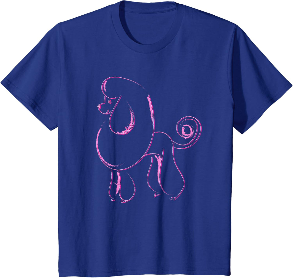 Dog Lovers Gifts Poodle Women's Cool Poodle Dog Men T-Shirt - Royal Blue