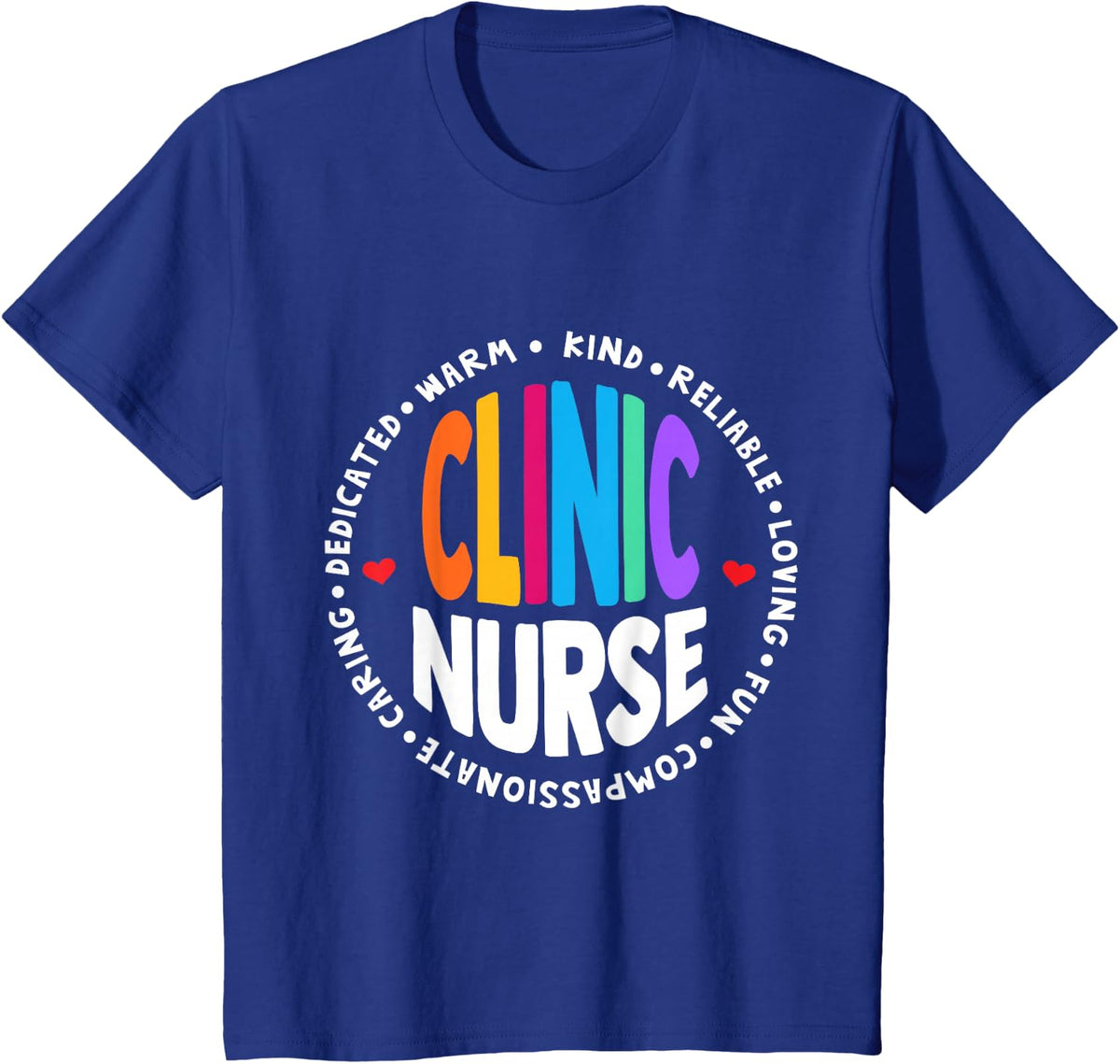 Clinic Nurse for School Nurse Appreciation Week Back School T-Shirt - Royal Blue