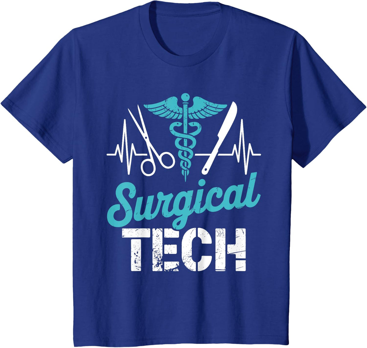 Cute Surgical Tech Art for Men Women Surgical Technologist T-Shirt - Royal Blue