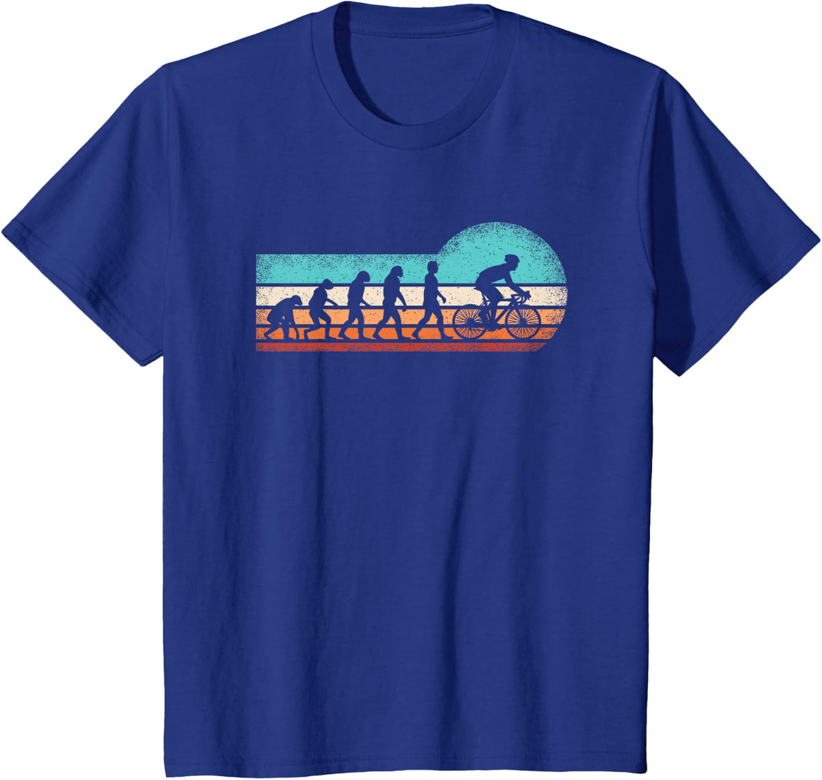 Cyclist Evolution Mountain Bike Cycling Cyclist Men Boys T-Shirt - Royal Blue