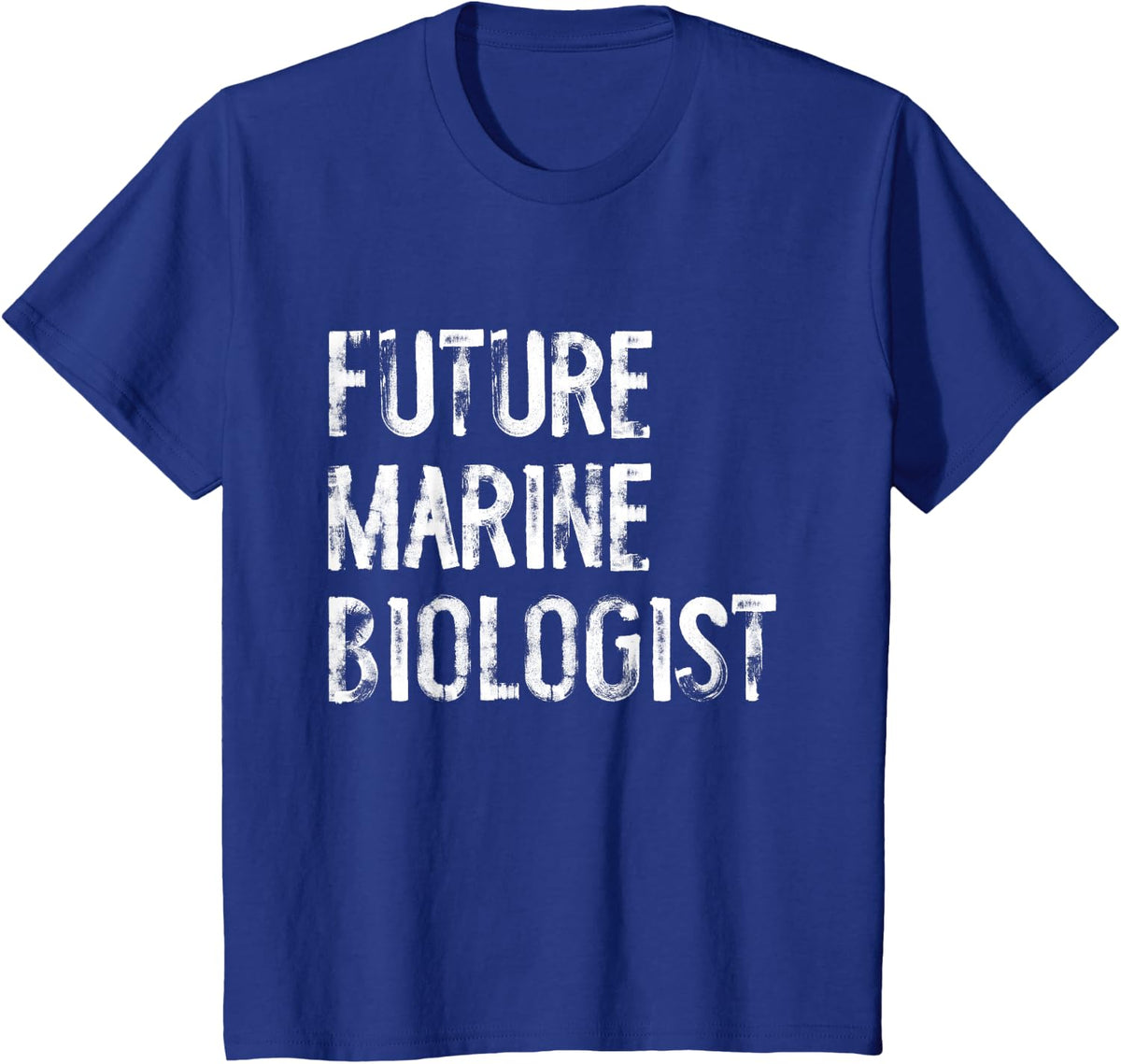 Future Marine Biologist Distressed T-Shirt - Royal Blue