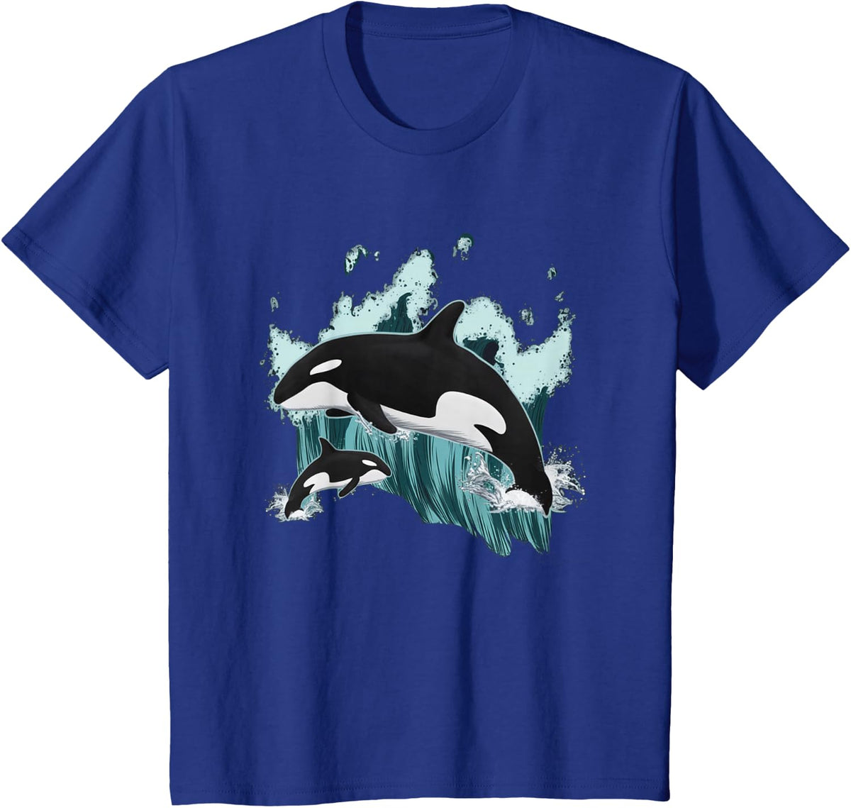 Orca Killer Whale Ocean Men Boys Kids Orca T-Shirt - Royal Blue
