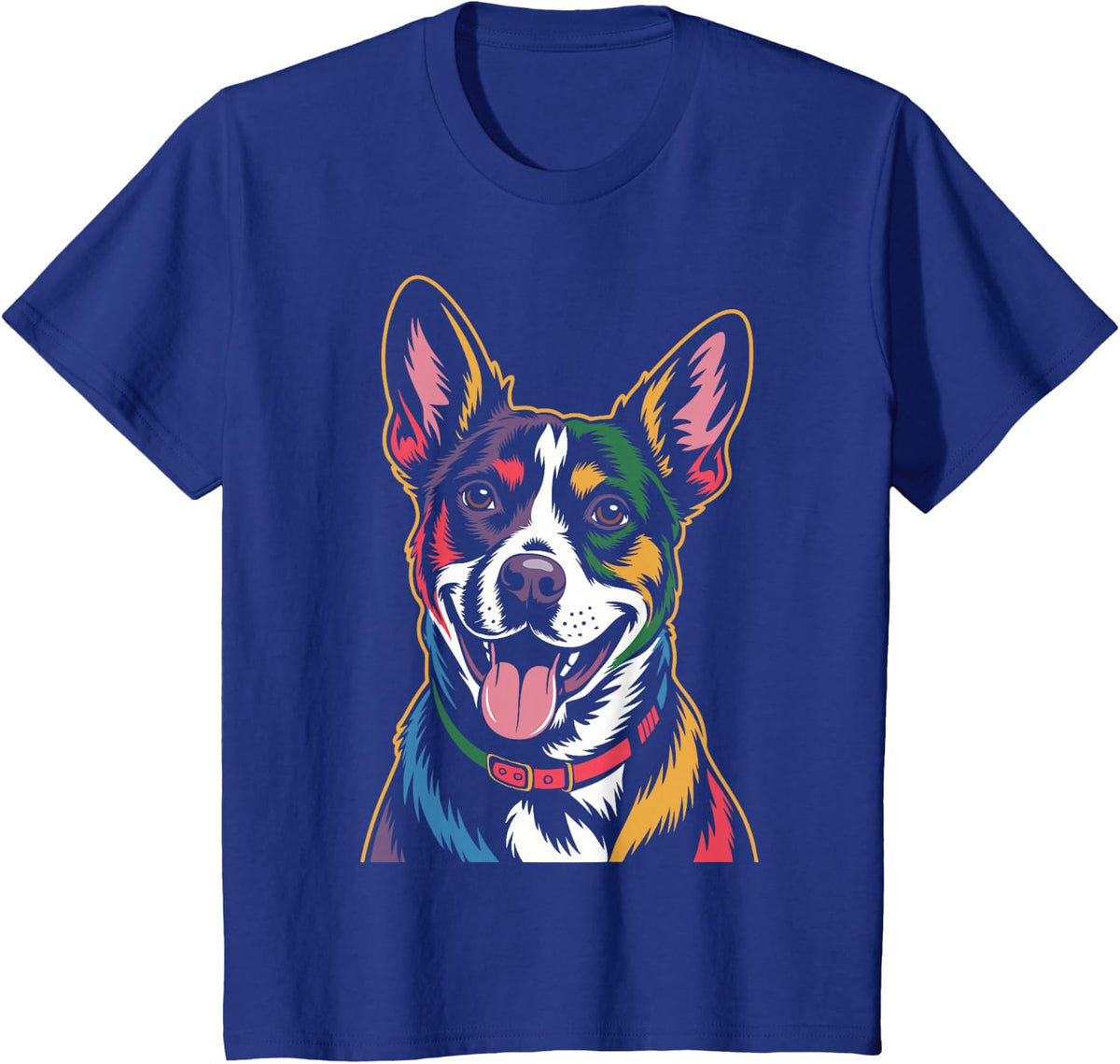 Colorful Jack Russell Terrier T-Shirt - Royal Blue
