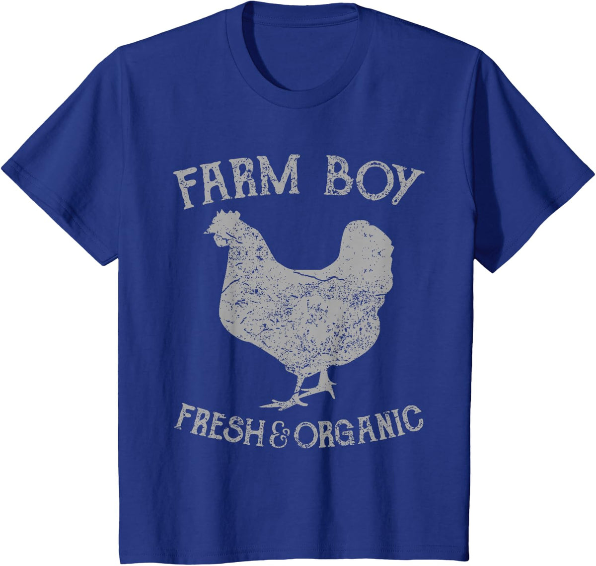 Farm Boy t-shirt - Fresh and Organic tee shirt T-Shirt - Royal Blue
