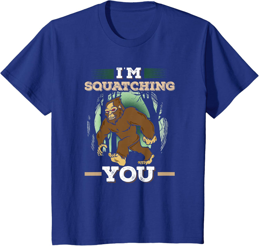 Bigfoot Toddler Shirt Funny Sasquatch Kids T-Shirt Gift T-Shirt - Royal Blue