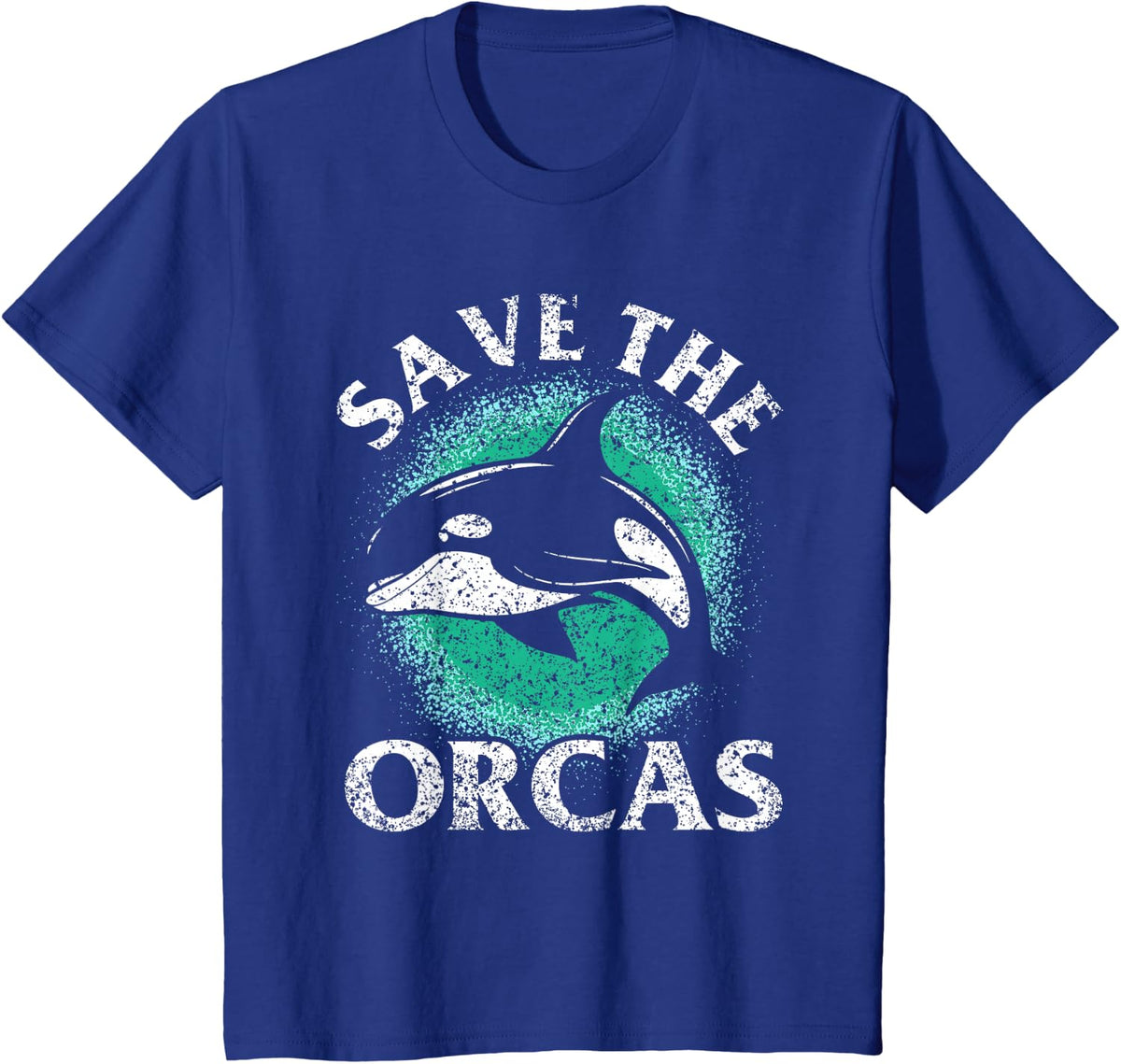 Save The Orcas Protect Whale Sea Orca T-Shirt - Royal Blue
