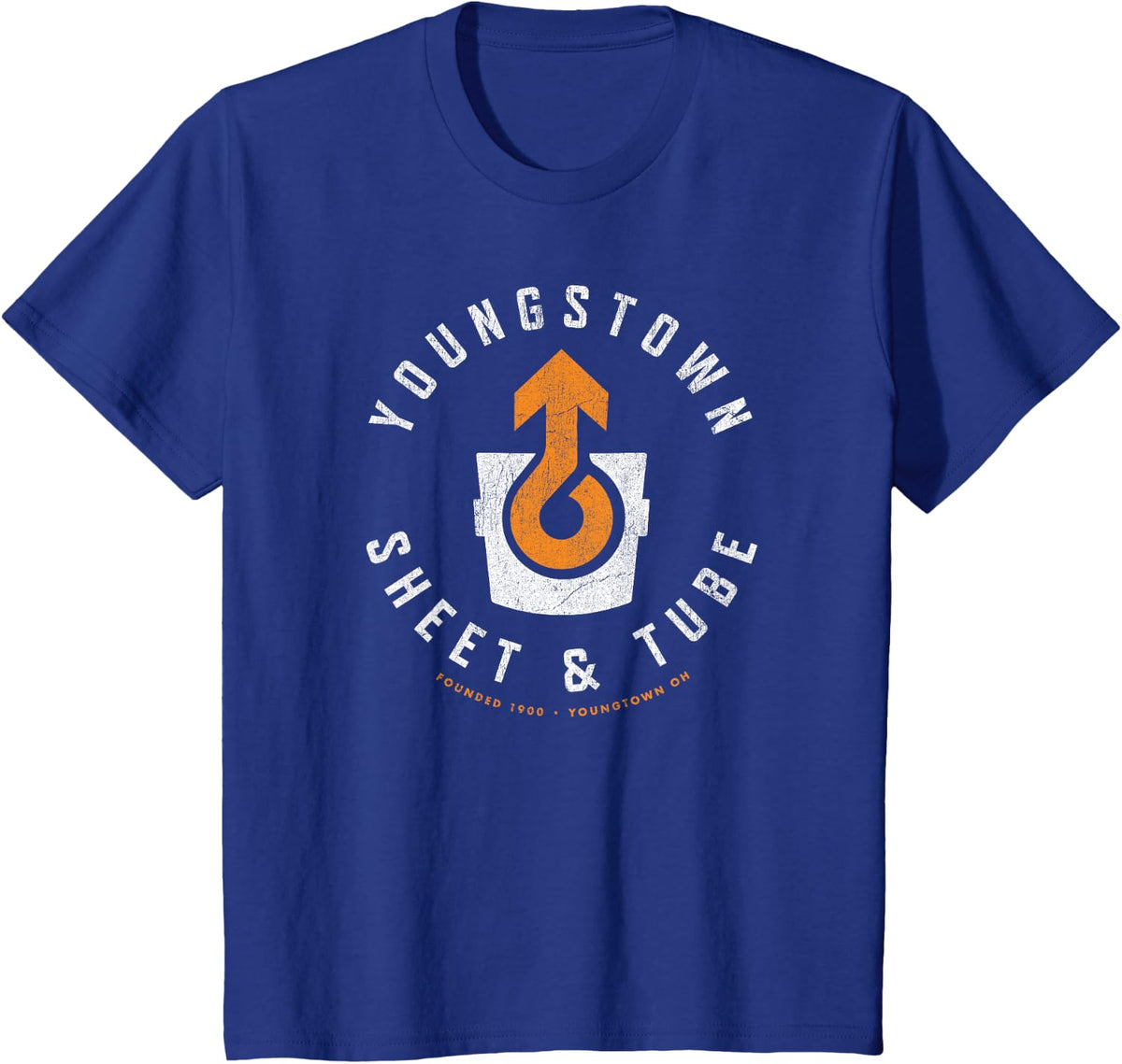 Hometown Pride - Youngstown Sheet and Tube Vintage T-Shirt - Royal Blue