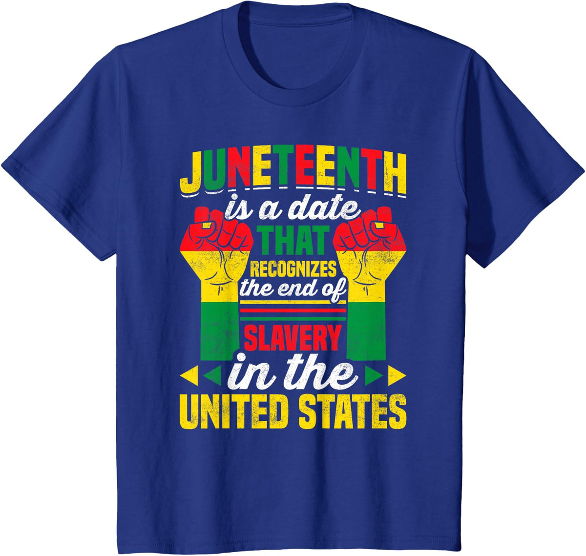JUNETEENTH Freedom Day African American June 19th 1965 T-Shirt - Royal Blue