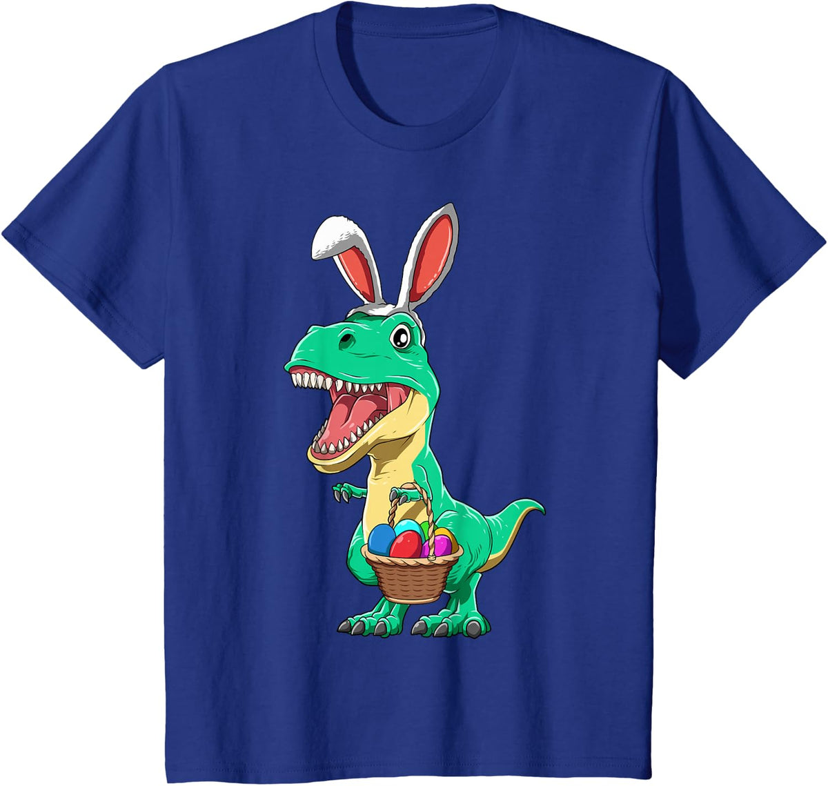 Bunny T-Rex Easter Day Easter Bunny T-Rex Easter Dinosaur T-Shirt - Royal Blue