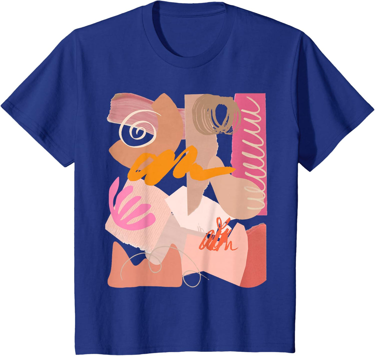 Cool Art On A Tee Portable Abstract Design Pastel Color Gift T-Shirt - Royal Blue