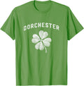 Dorchester St Patrick's Day Shamrock Retro Vintage Graphic T-Shirt - Grass Green