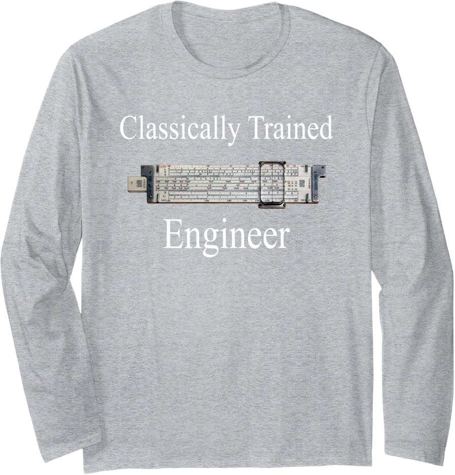 Classically Trained Engineer Long Sleeve T-Shirt - Adult Unisex Heather Grey