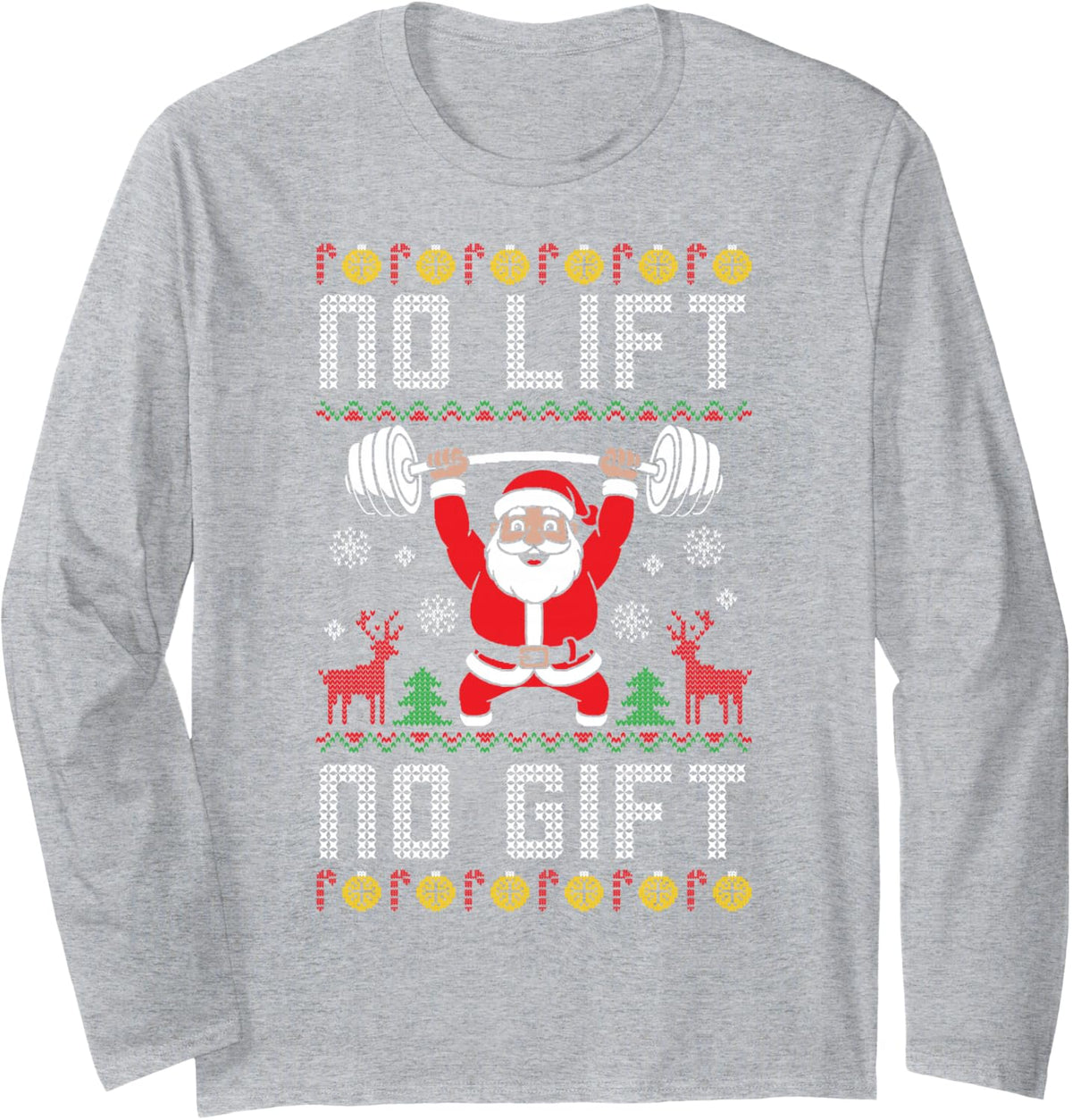 Long Sleeve T-Shirt - Adult Unisex Heather Grey