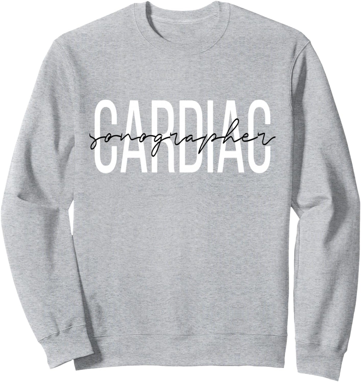 Cardiac Sonographer Radiology Tech X-Ray Tech Mammo Tech Sweatshirt - Adult Unisex Heather Grey