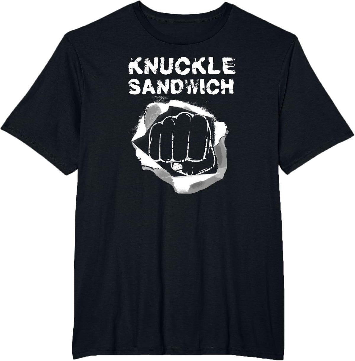 Boxing Fist Punch Knuckle Sandwich T-Shirt Boxer Fighter - Black