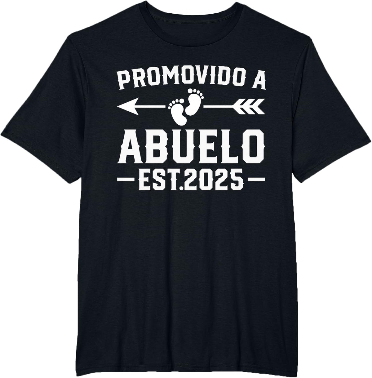 Promovido a Abuelo 2025, Spanish Grandpa Promoted to Abuelo T-Shirt - Black