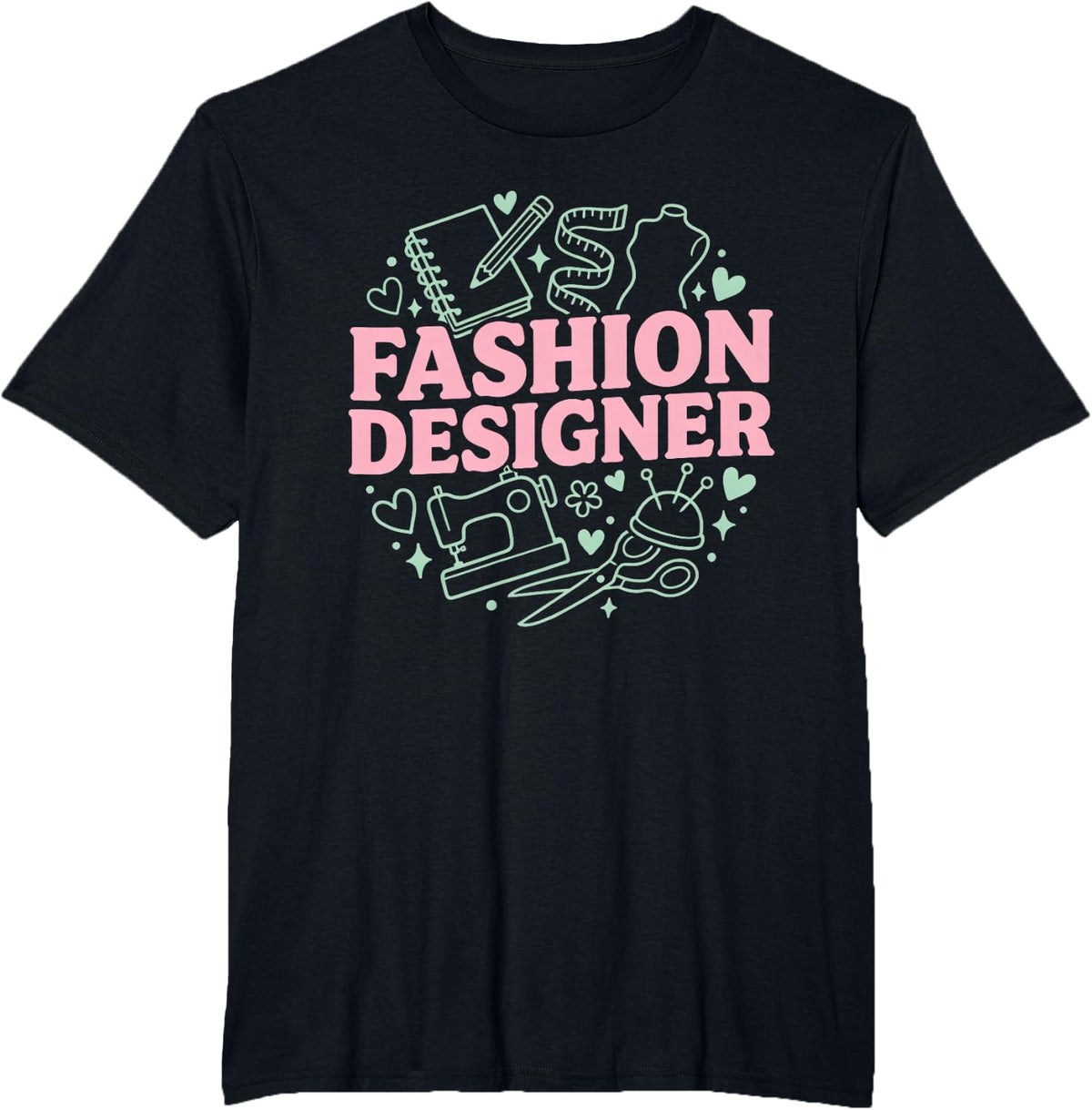 Fashion Designer Garment Creation Couture Tailoring T-Shirt - Black