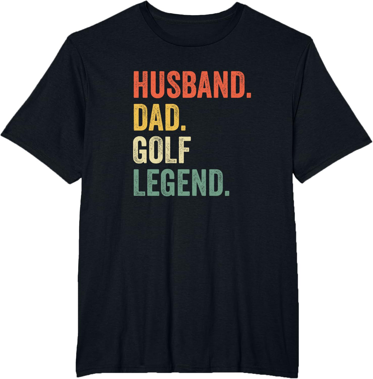 Funny Golfer Husband Dad Golf Legend Golfing Father T-Shirt - Black