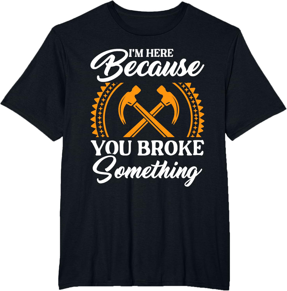 Funny Handy Men Carpenter Mechanic Handyman Dad Handy Dad T-Shirt - Black
