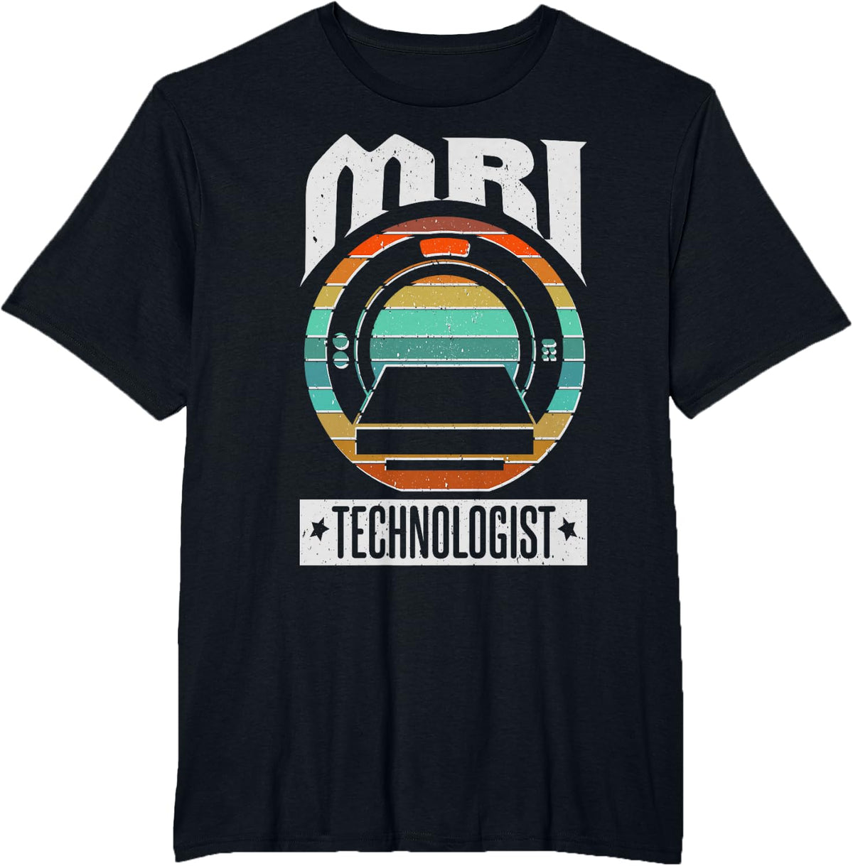 Mri Tech Shirt For Radiology Technologist Tees T-Shirts Men Women - Black