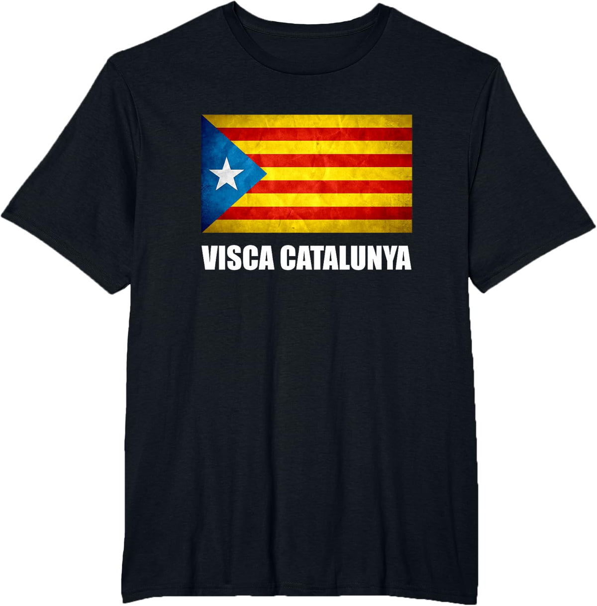 Catalonia Catalunya Catalan Flag T-Shirt - Black