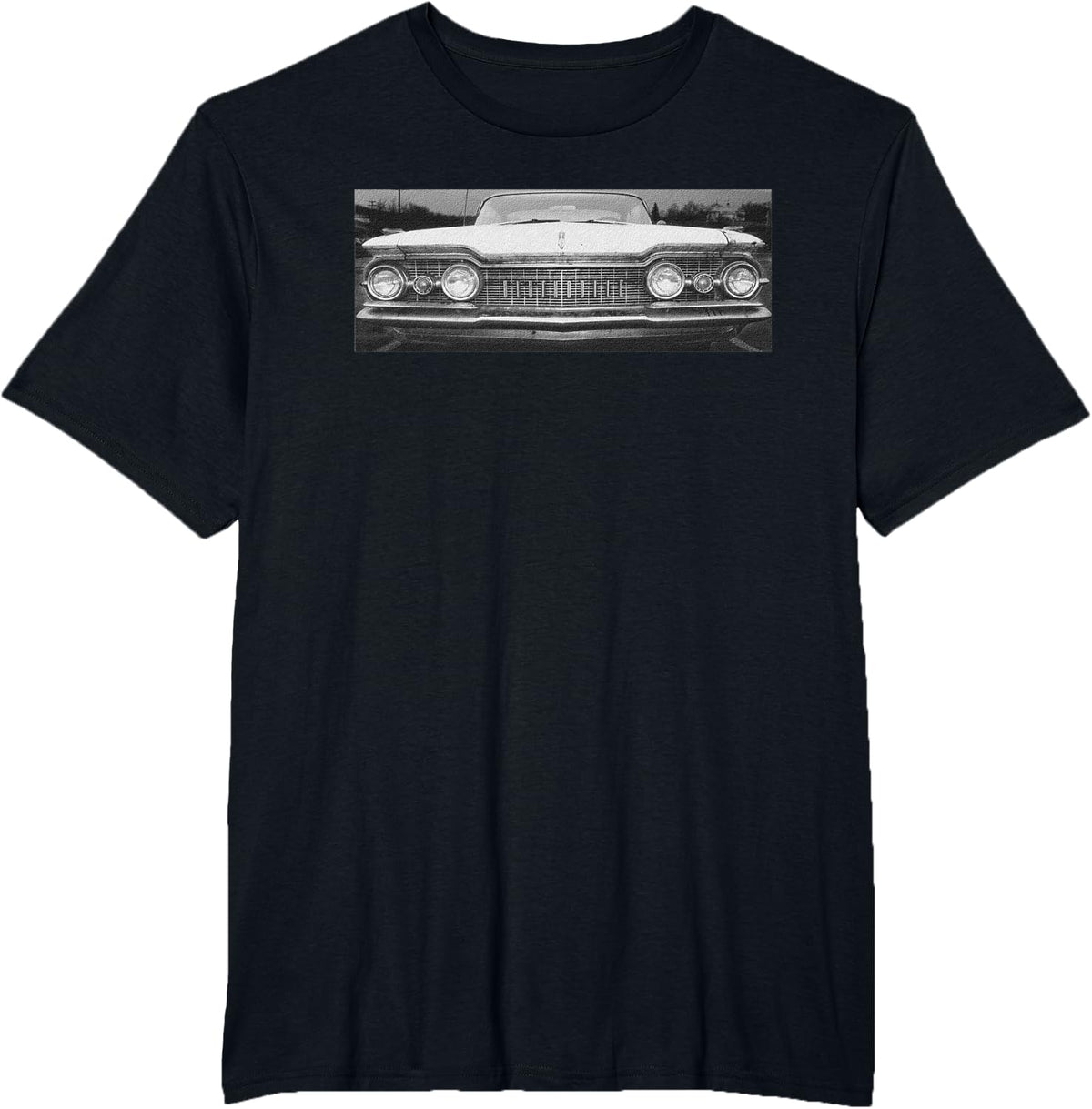 Classic Car Front End Grille - Vintage Auto Lover Collector T-Shirt - Black