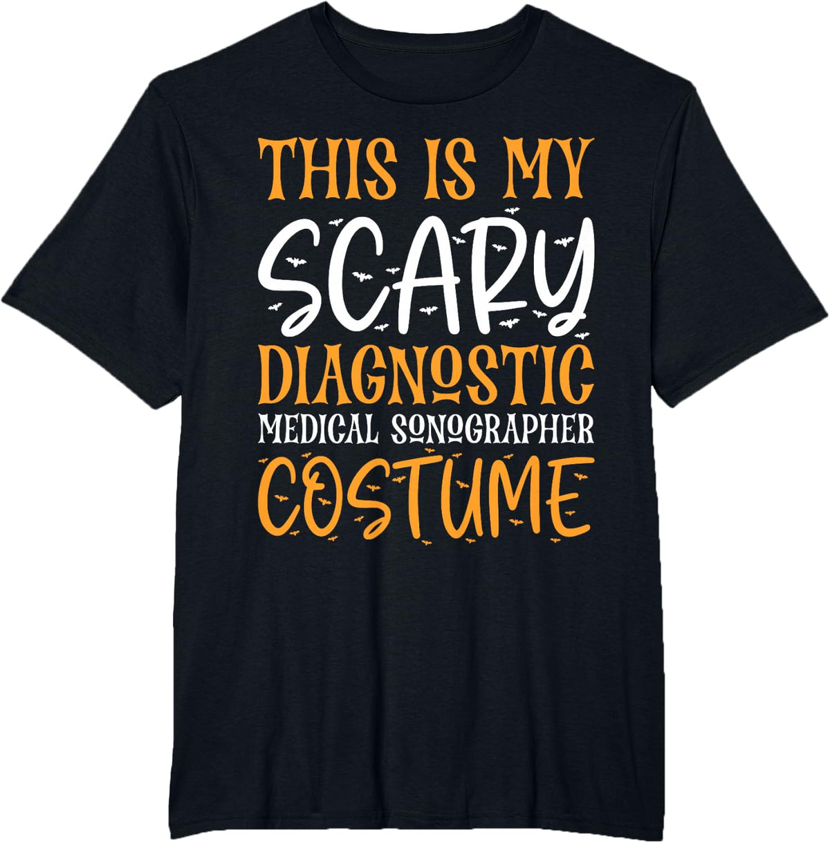 This is My Diagnostic Medical Sonographer Funny Halloween T-Shirt - Black