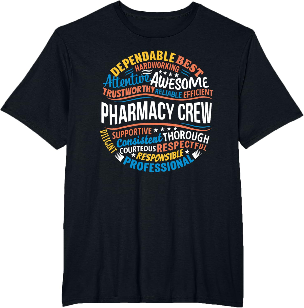 Pharmacy Staff Tshirts Appreciation Pharmacy Tech Week Gift T-Shirt - Black