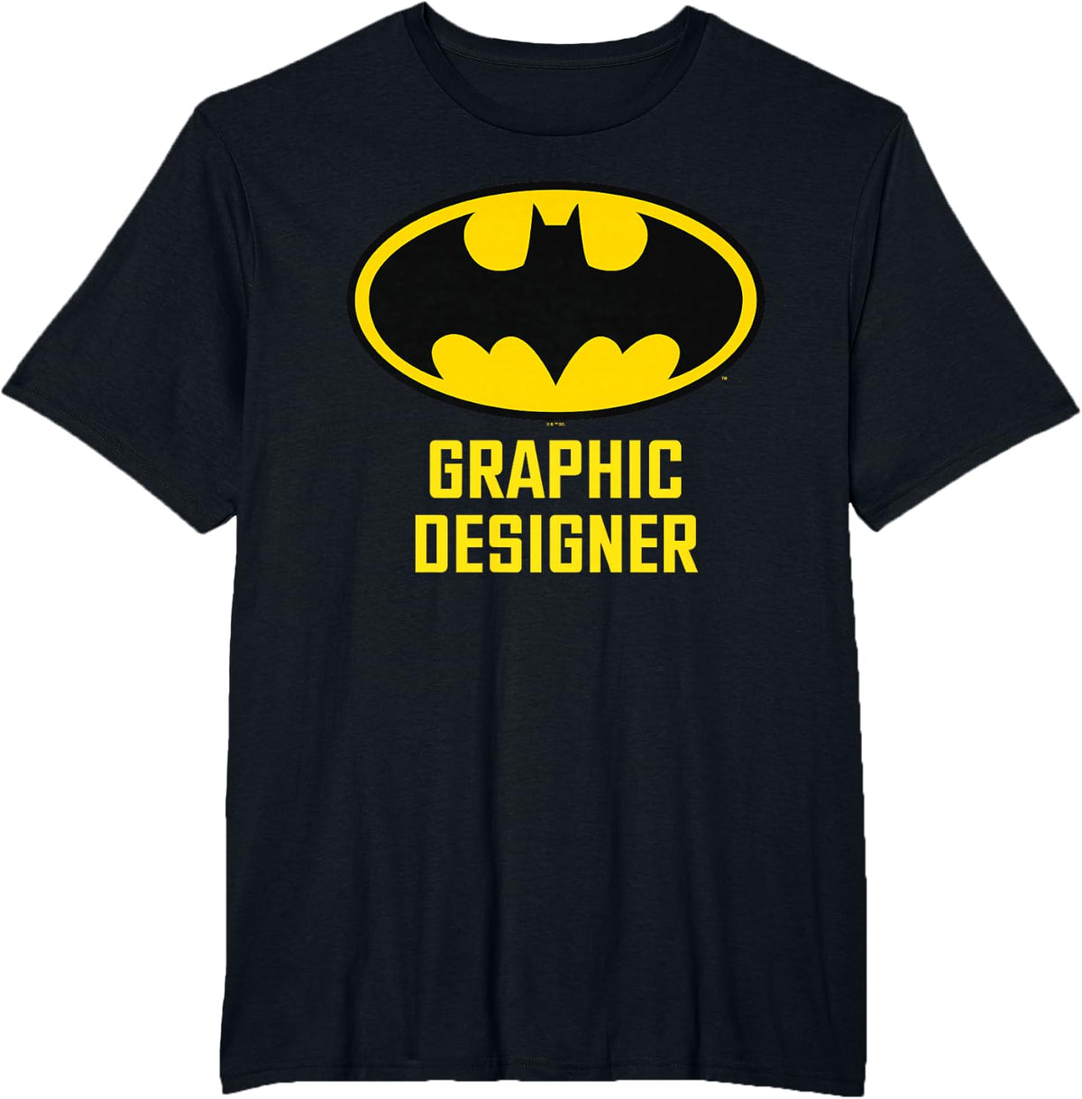 Batman Bat Graphic Designer T-Shirt - Black