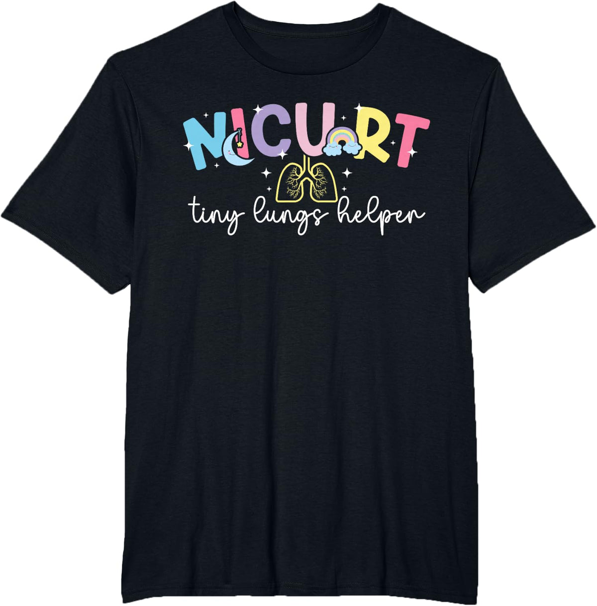 NICU RT Appreciation Pediatric RT Peds Respiratory Therapist T-Shirt - Black
