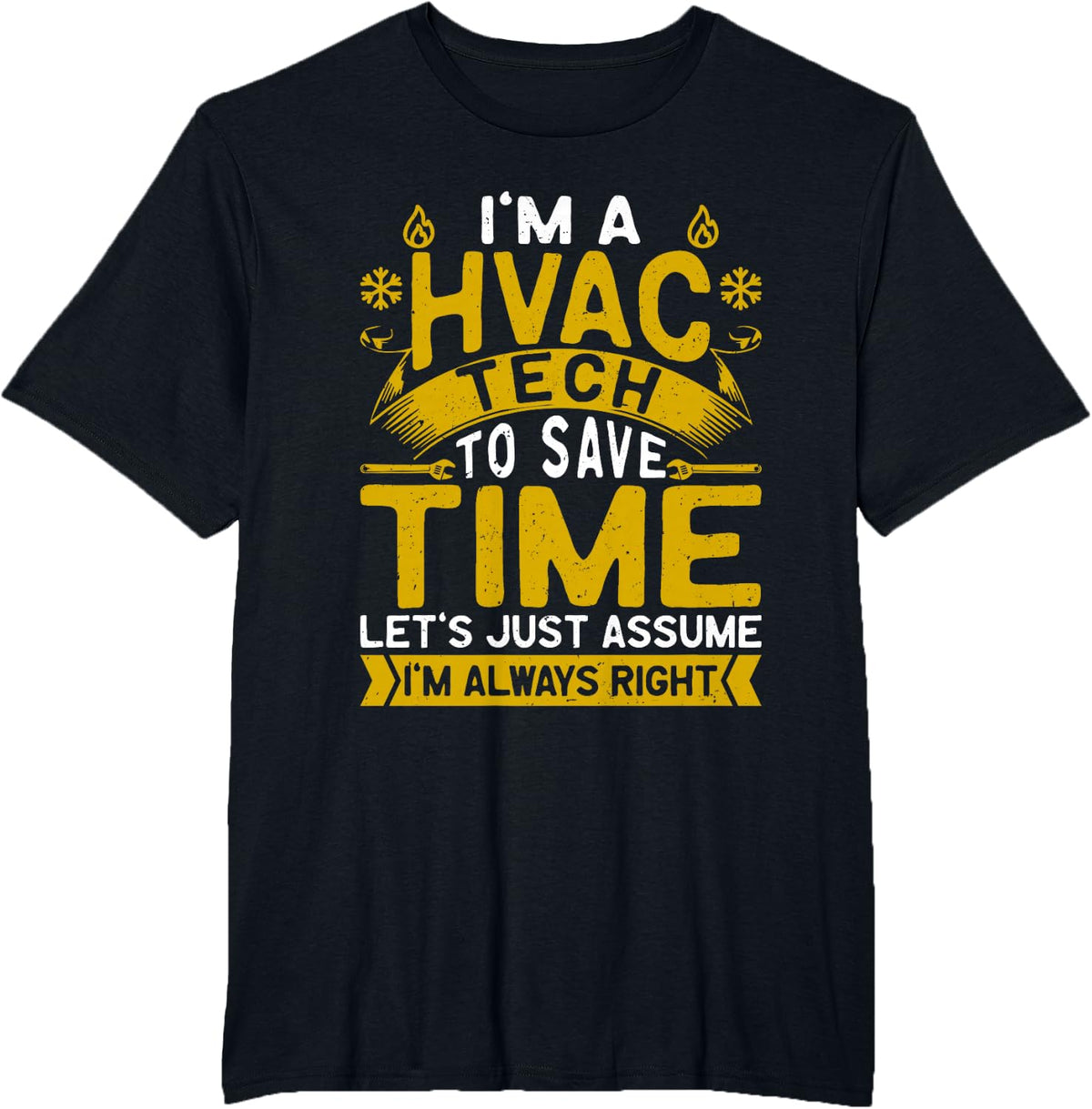 HVAC Technician Apparel Men HVAC Tech Accessories Quote T-Shirt - Black
