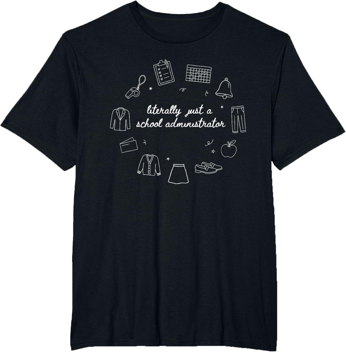 School Administrator Educational Administration Vice T-Shirt - Black