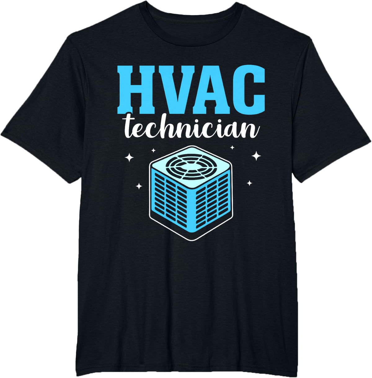 Hvac Technician Installer Tech Profession Hvac Tees T-Shirt For Men - Black