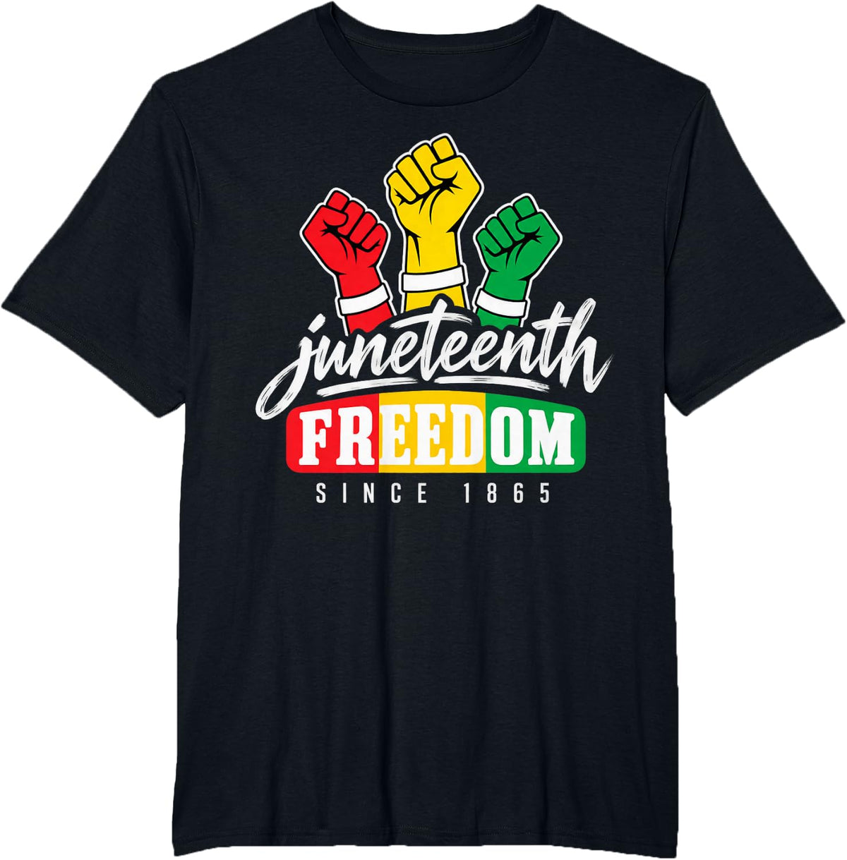 Pan African Flag 1865 T-Shirt - Black