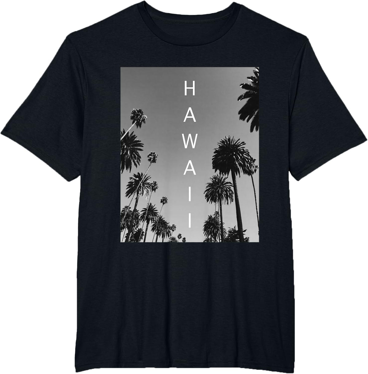 Hawaiian Shirts with Palm Trees Cool Hawaii Vacation Gifts T-Shirt - Black