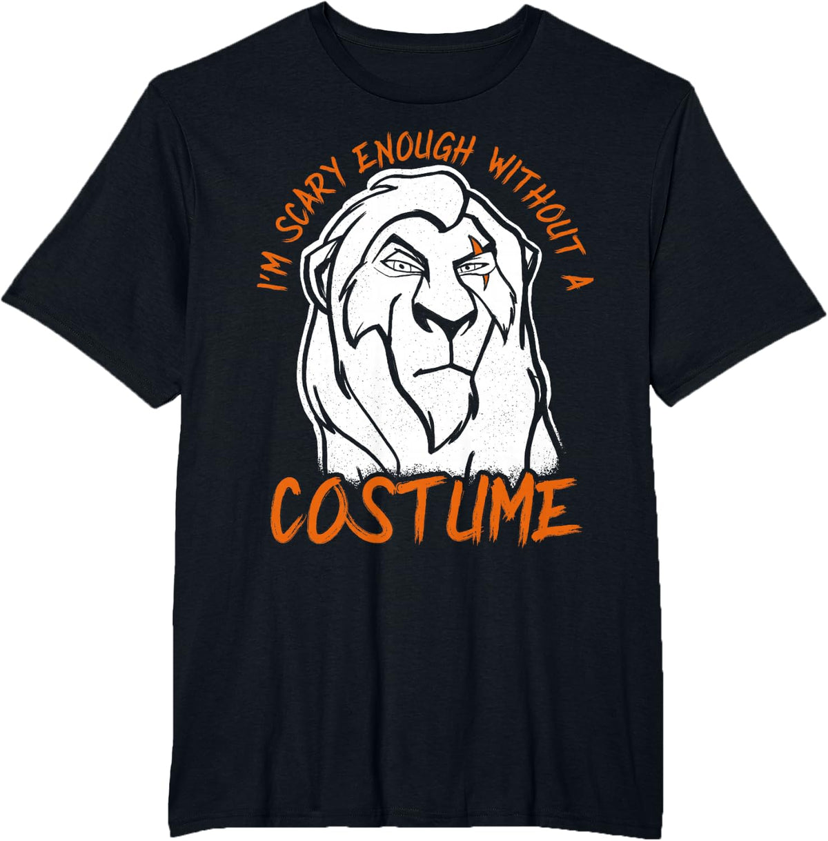 Disney The Lion King Scar Scary Enough Halloween T-Shirt - Black