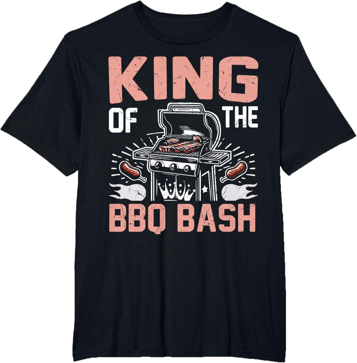 King of the BBQ Bash BBQ Party T-Shirt - Black