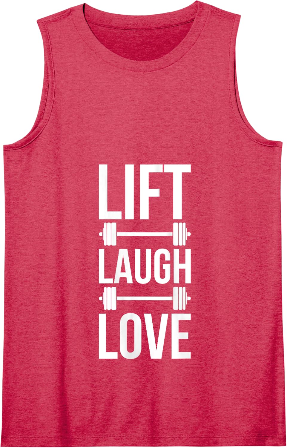 Lift Laugh Love Weightlifting Weightlifter Tank Top - Red